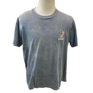 VTG Single Stitch Basicss Liberty T Shirt Size XL USA‎ Holes Faded Stained